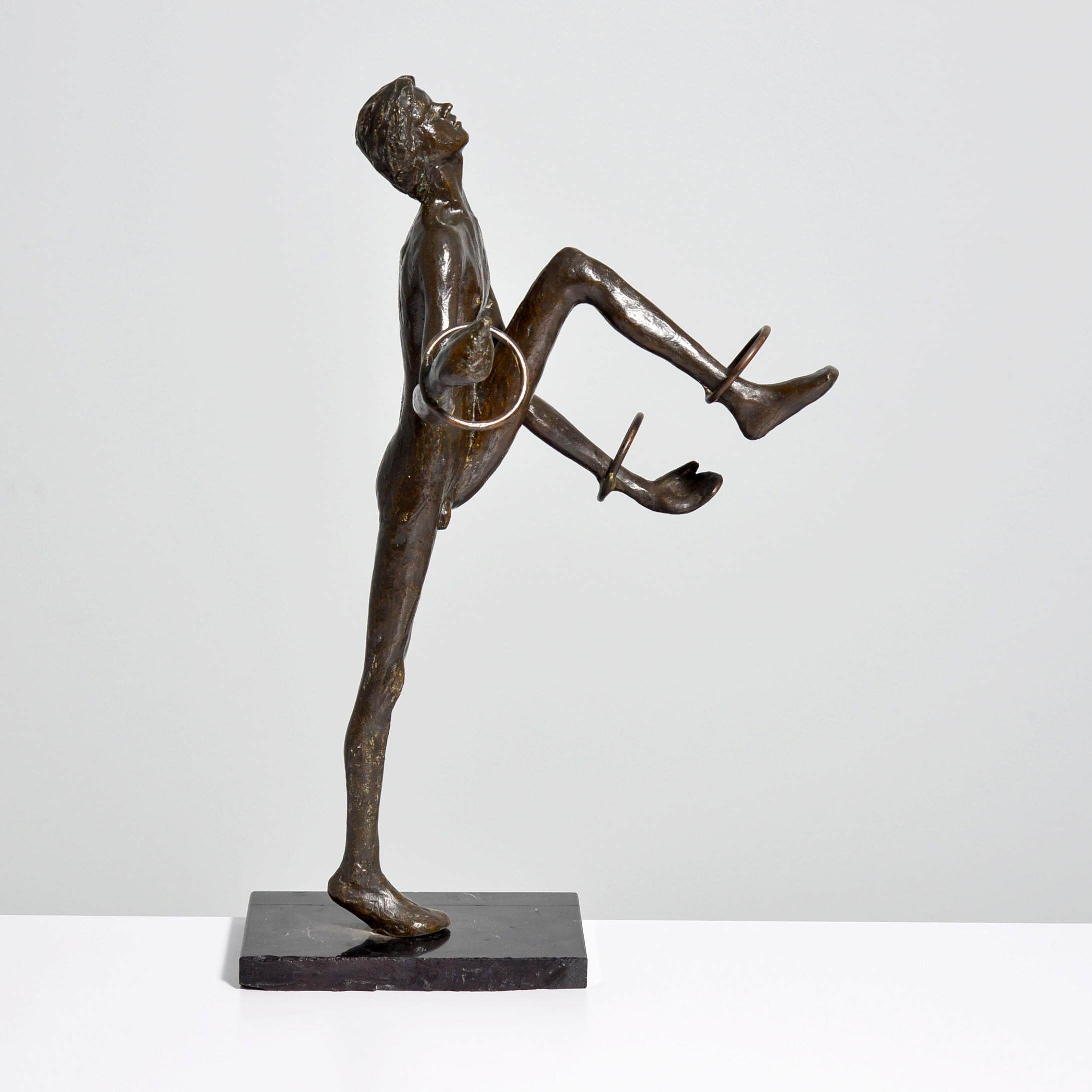 Victor Salmones “Juggler” Bronze Sculpture For Sale 7