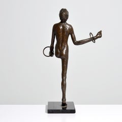 Victor Salmones Nude Juggler-Bronze-Skulptur, 21"H