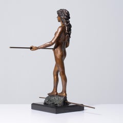 Victor Salmones QUEEN OF SPACE Bronze Sculpture