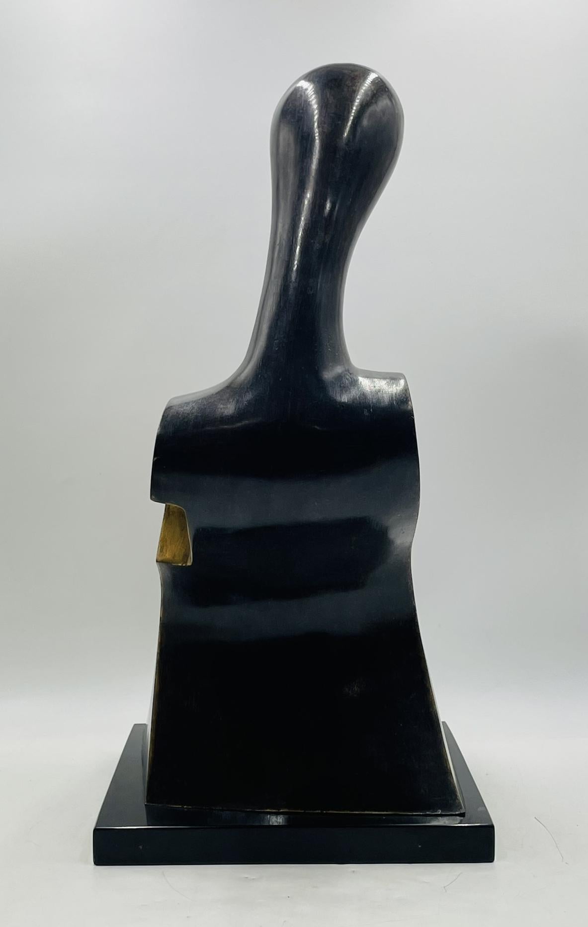 Victor Salmones Escultura de Bronce Firmada, Prueba de Artista, México Siglo XX en venta 3