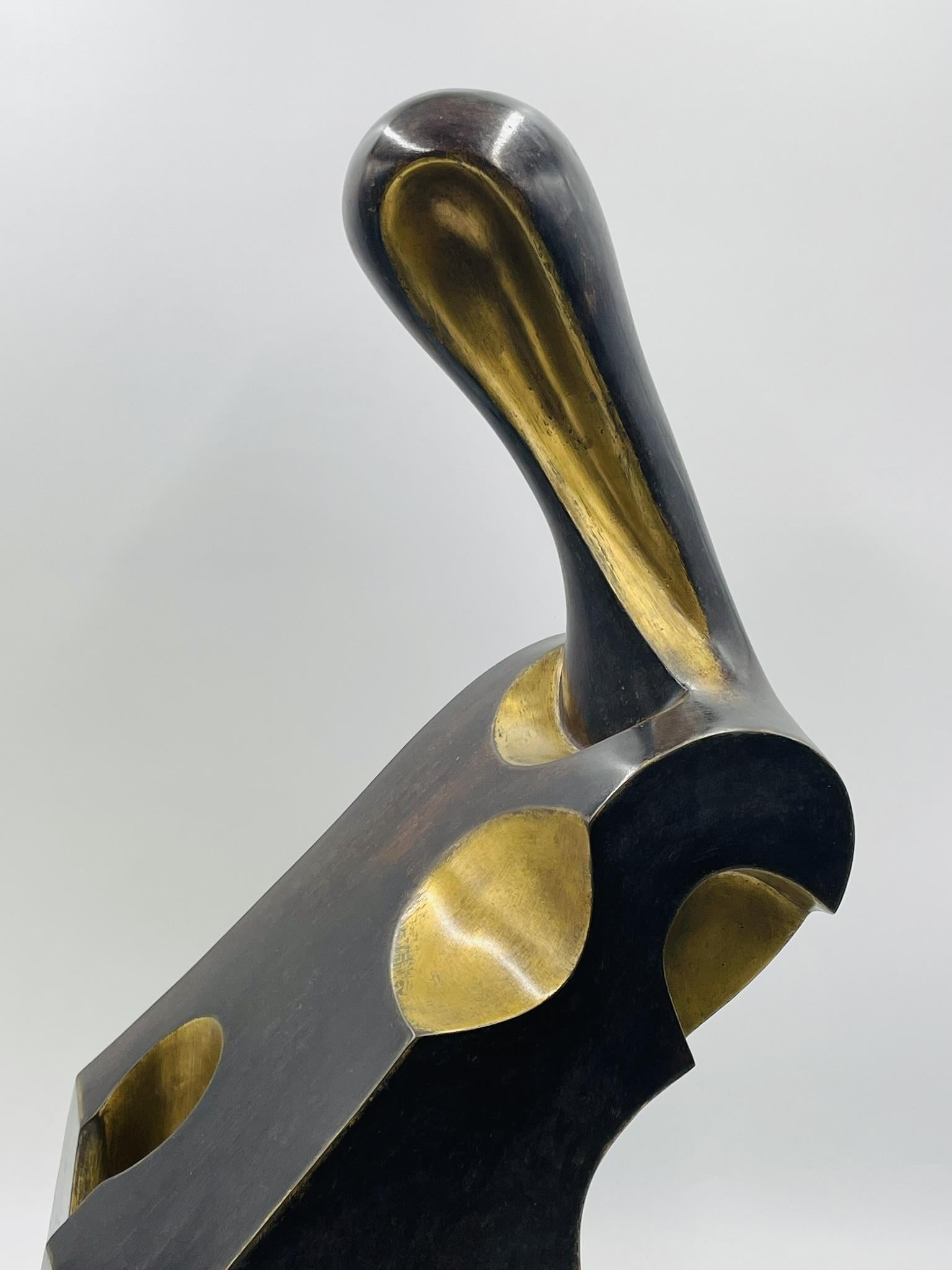 Victor Salmones Escultura de Bronce Firmada, Prueba de Artista, México Siglo XX en venta 6