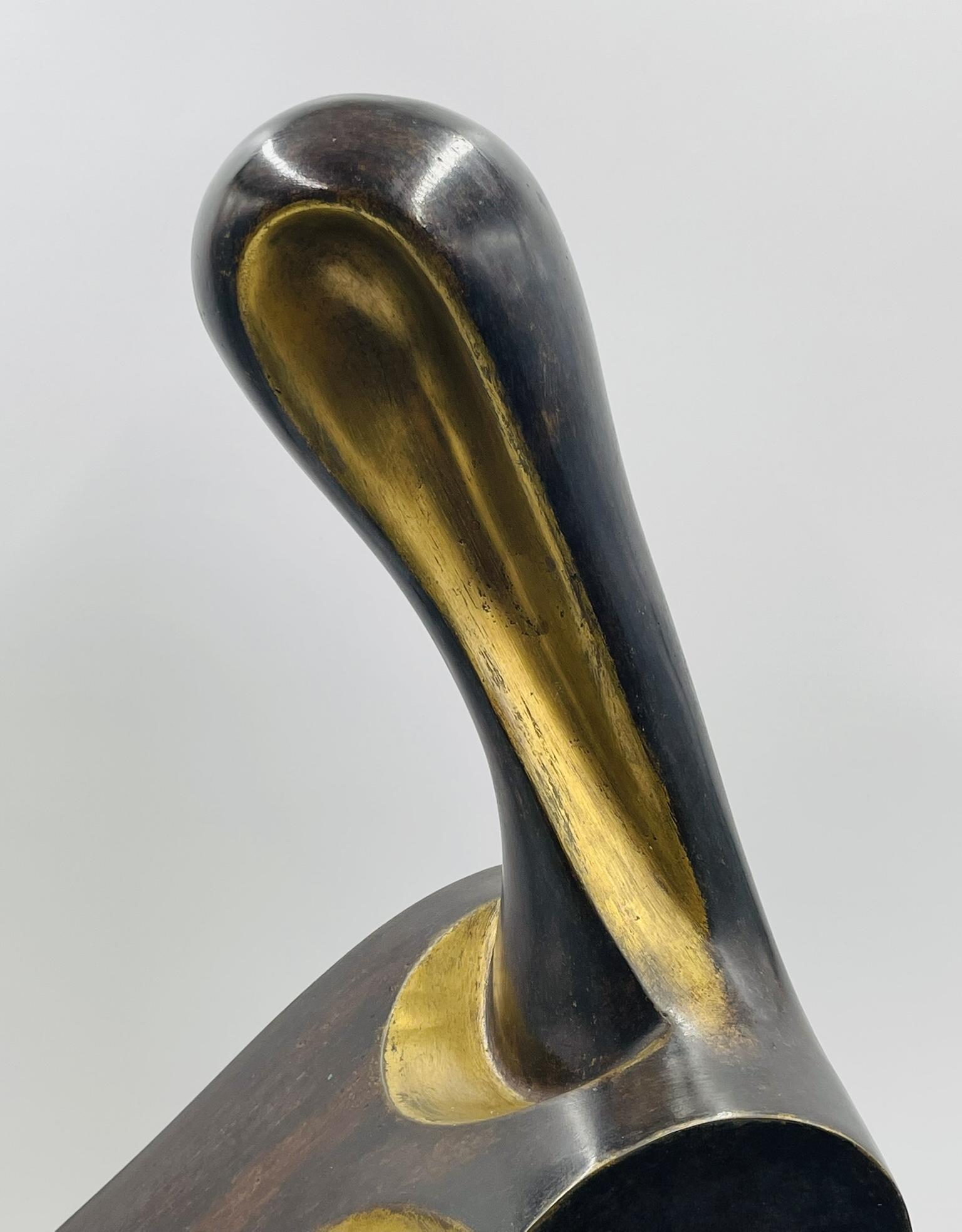 Victor Salmones Escultura de Bronce Firmada, Prueba de Artista, México Siglo XX en venta 7