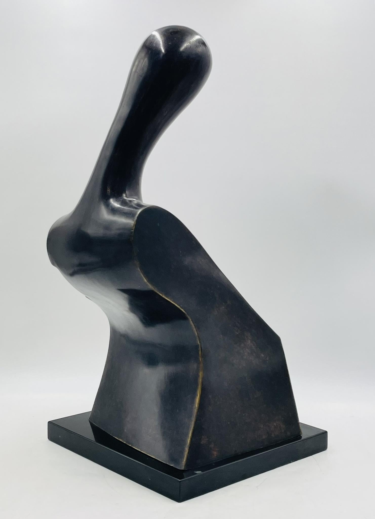 Victor Salmones Escultura de Bronce Firmada, Prueba de Artista, México Siglo XX en venta 2