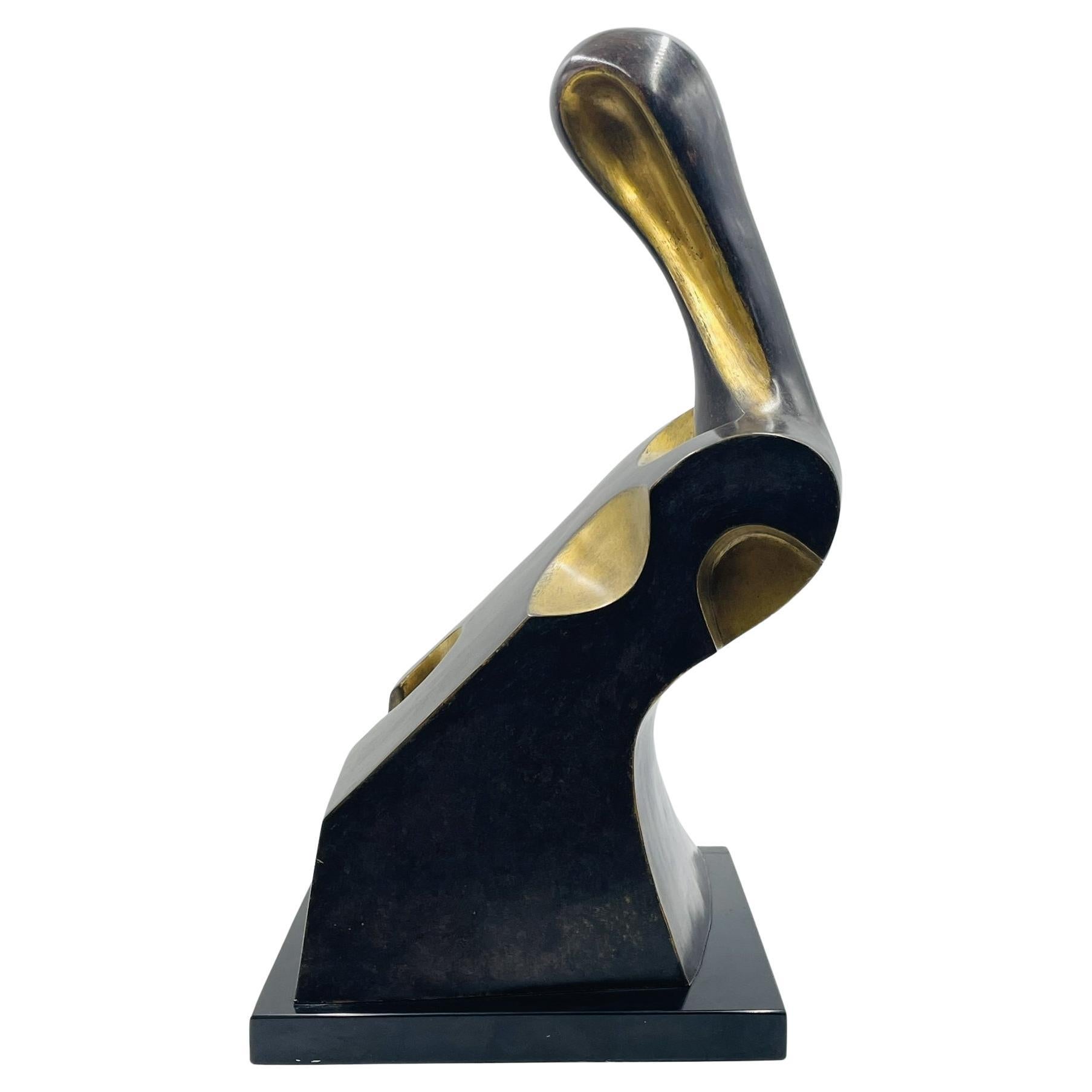 Victor Salmones Escultura de Bronce Firmada, Prueba de Artista, México Siglo XX en venta