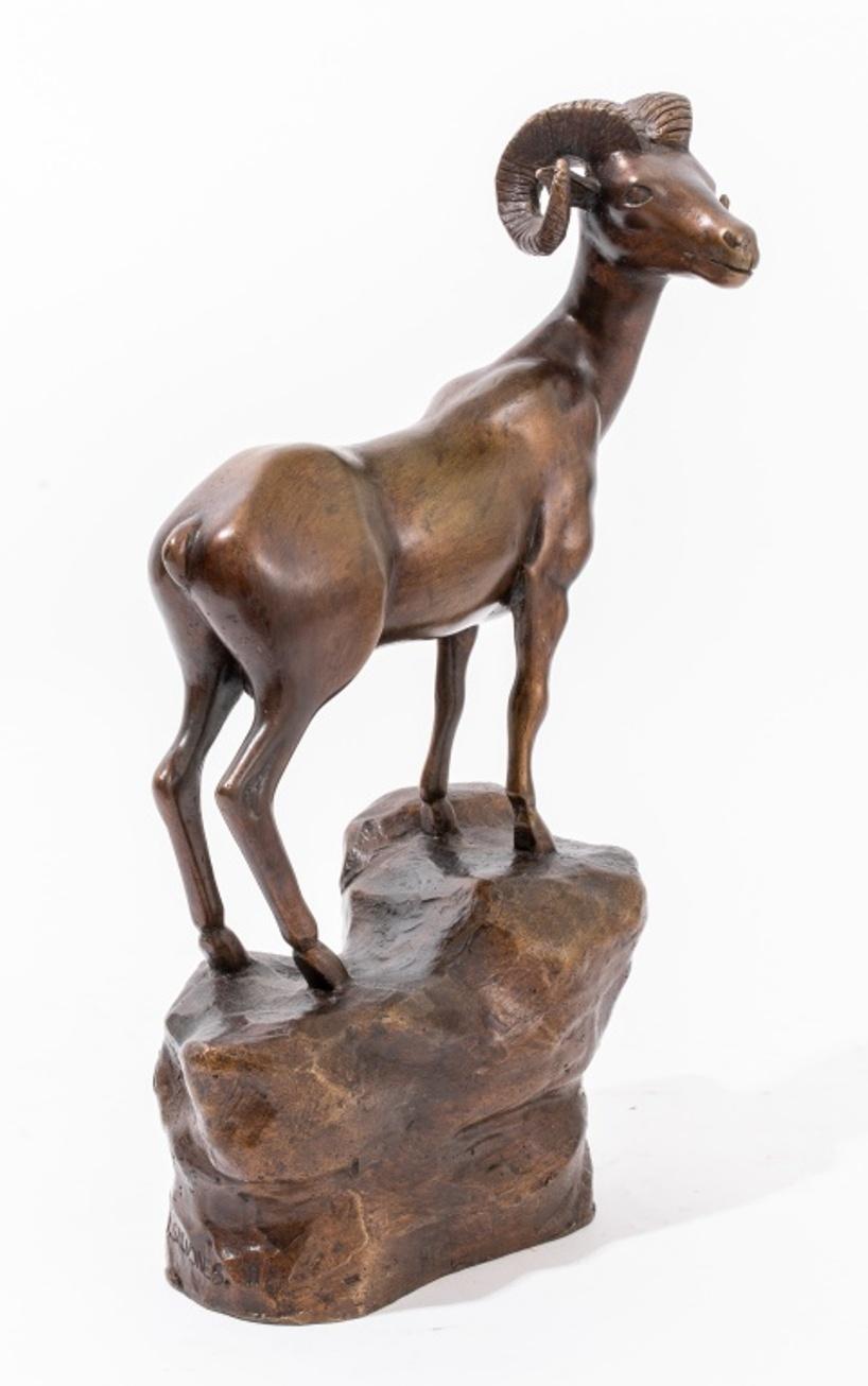 Victor Salmones - Sculpture de bélier en bronze 1