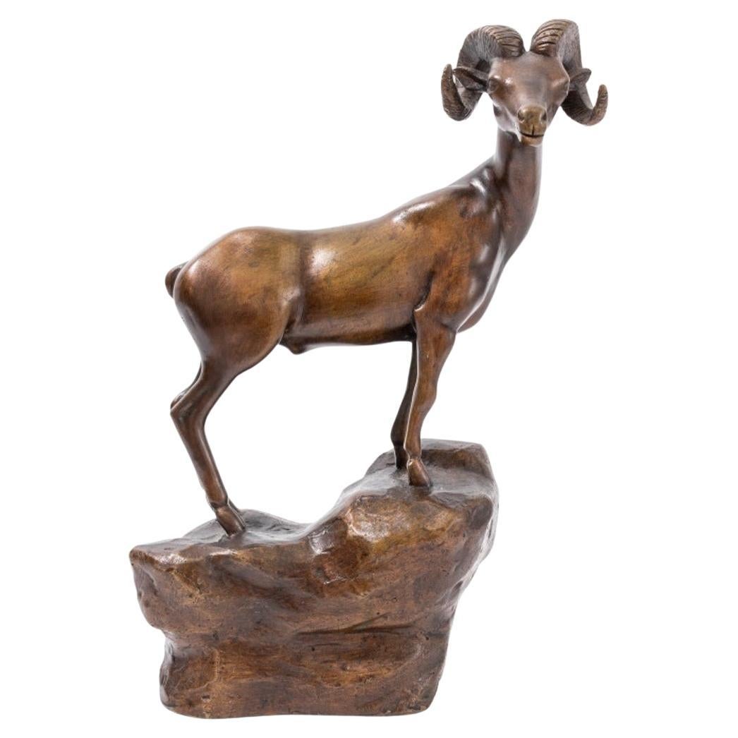 Victor Salmones the Ram Bronze Sculpture For Sale at 1stDibs