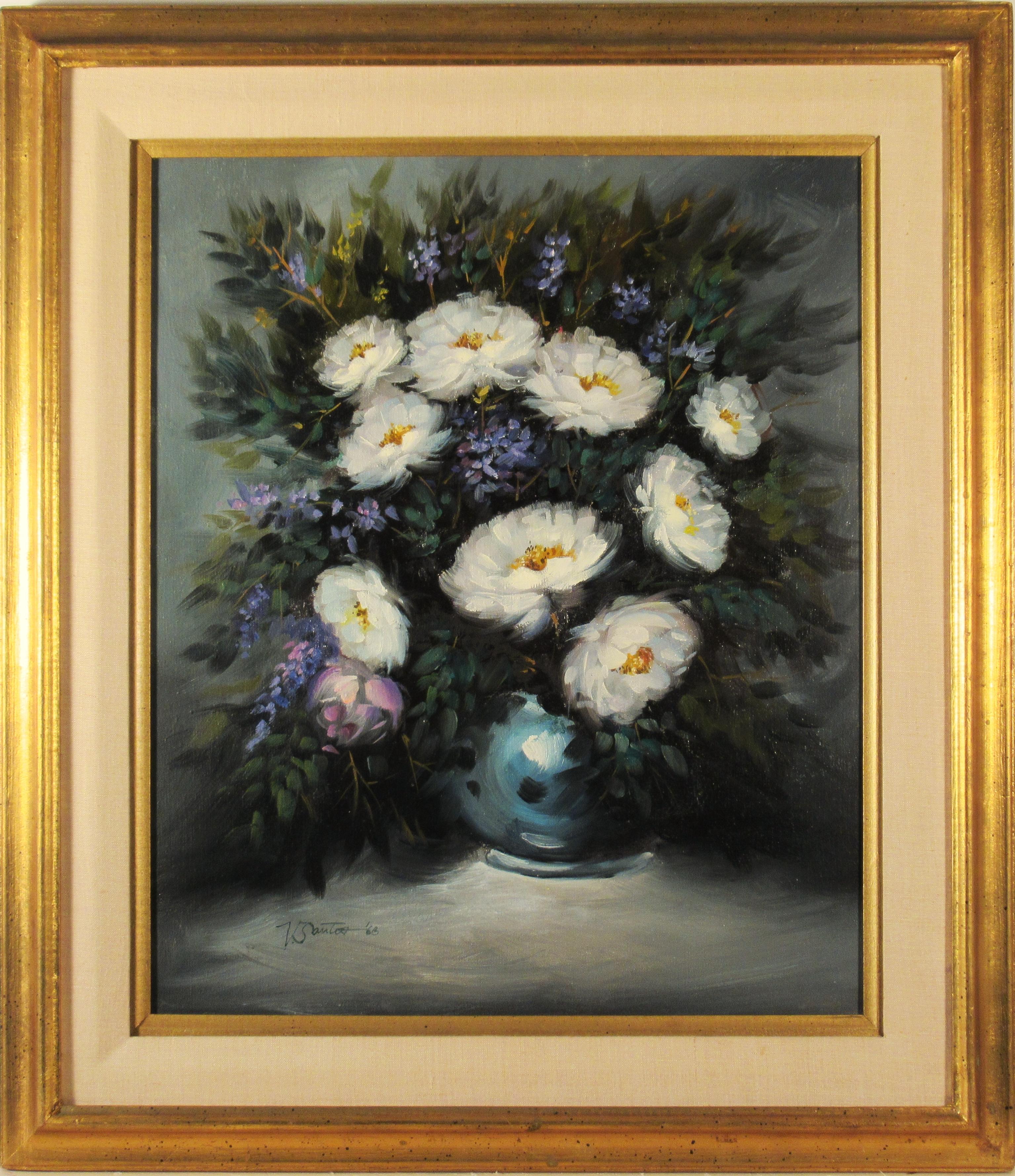 Victor Santos Still-Life Painting - Still Life Flowers