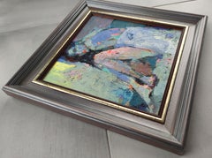 Almost nude, Painting, Oil on MDF Panel