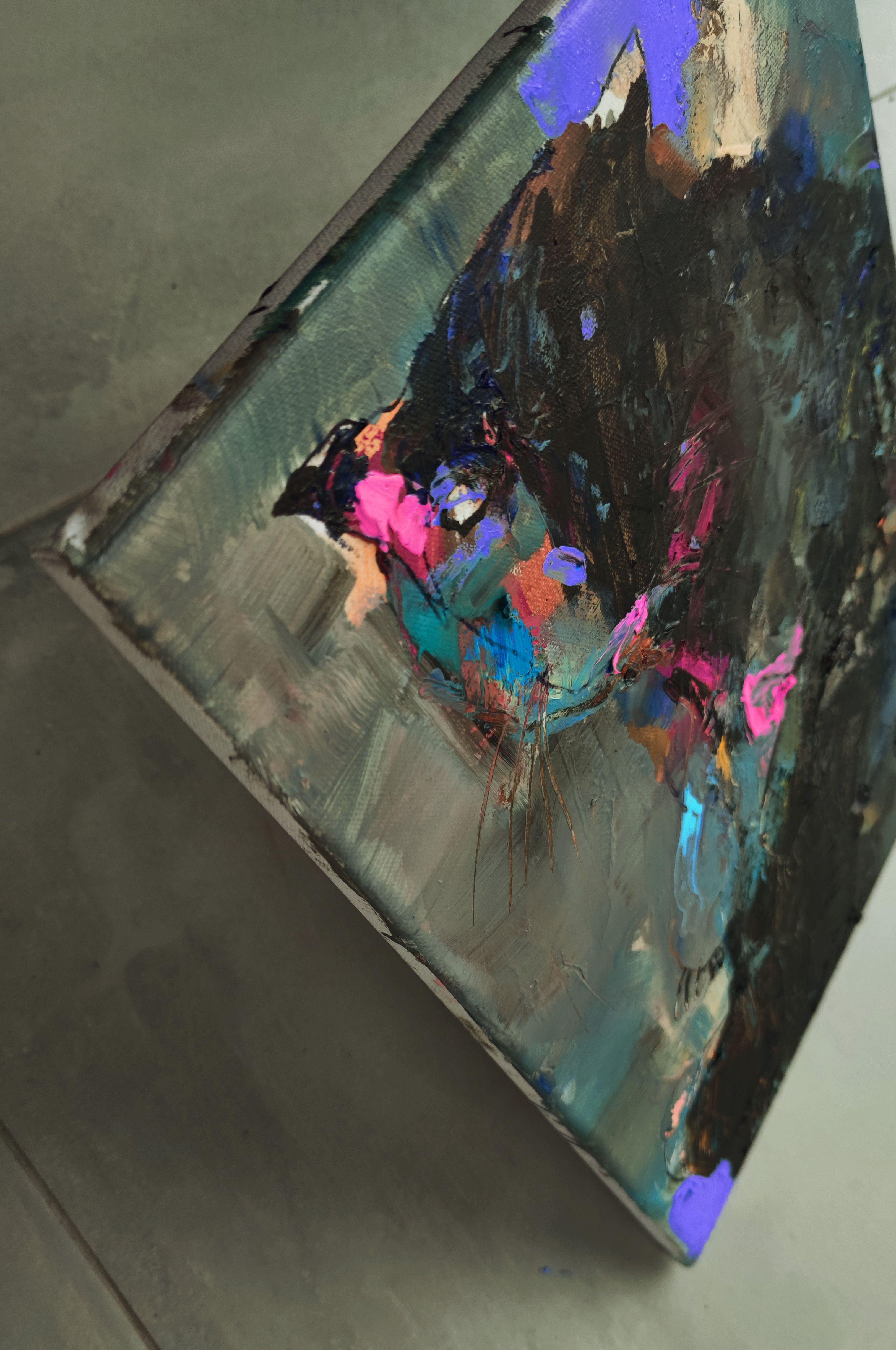 Narzistiker, Gemälde, Öl auf Leinwand (Expressionismus), Painting, von Victor  Sheleg