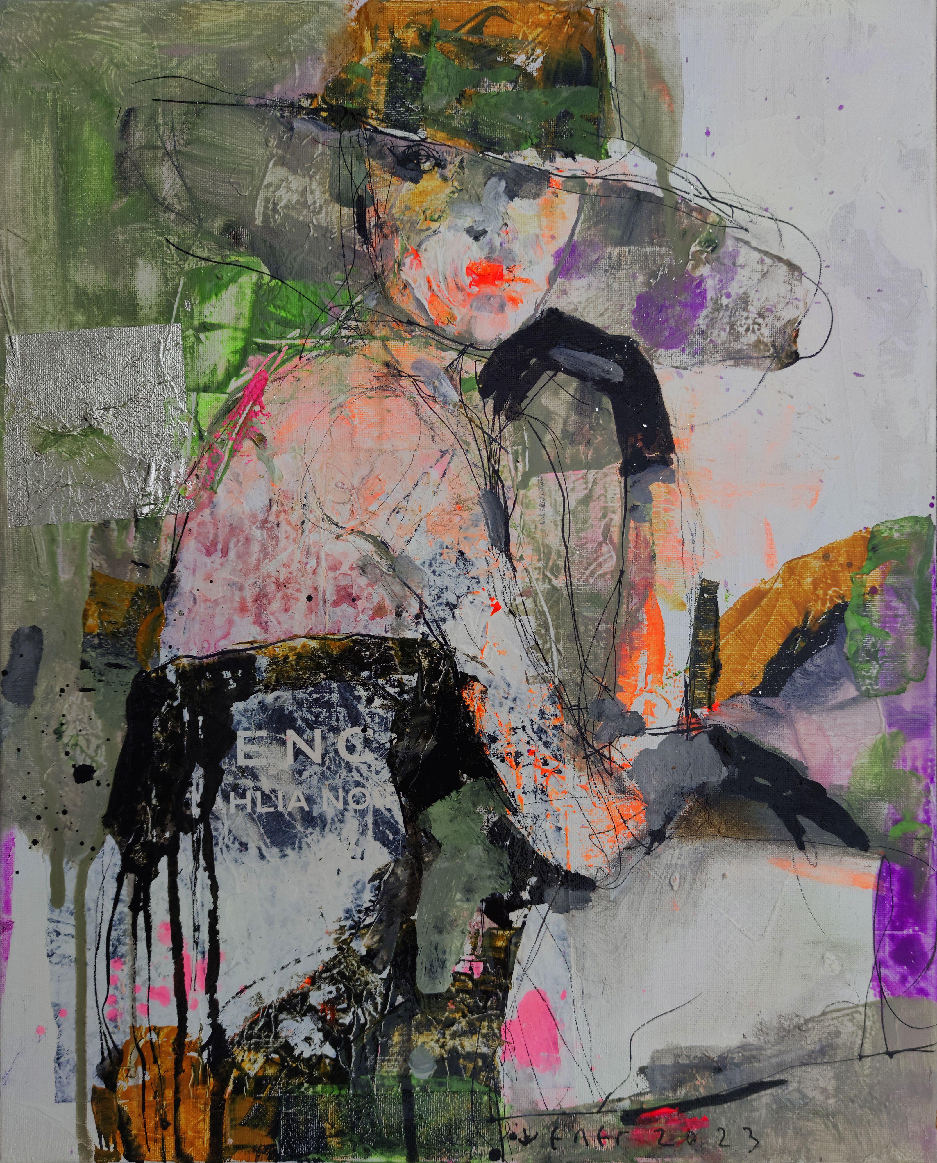 LA COQUETTE, Pintura, Acrílico sobre lienzo - Painting de Victor  Sheleg