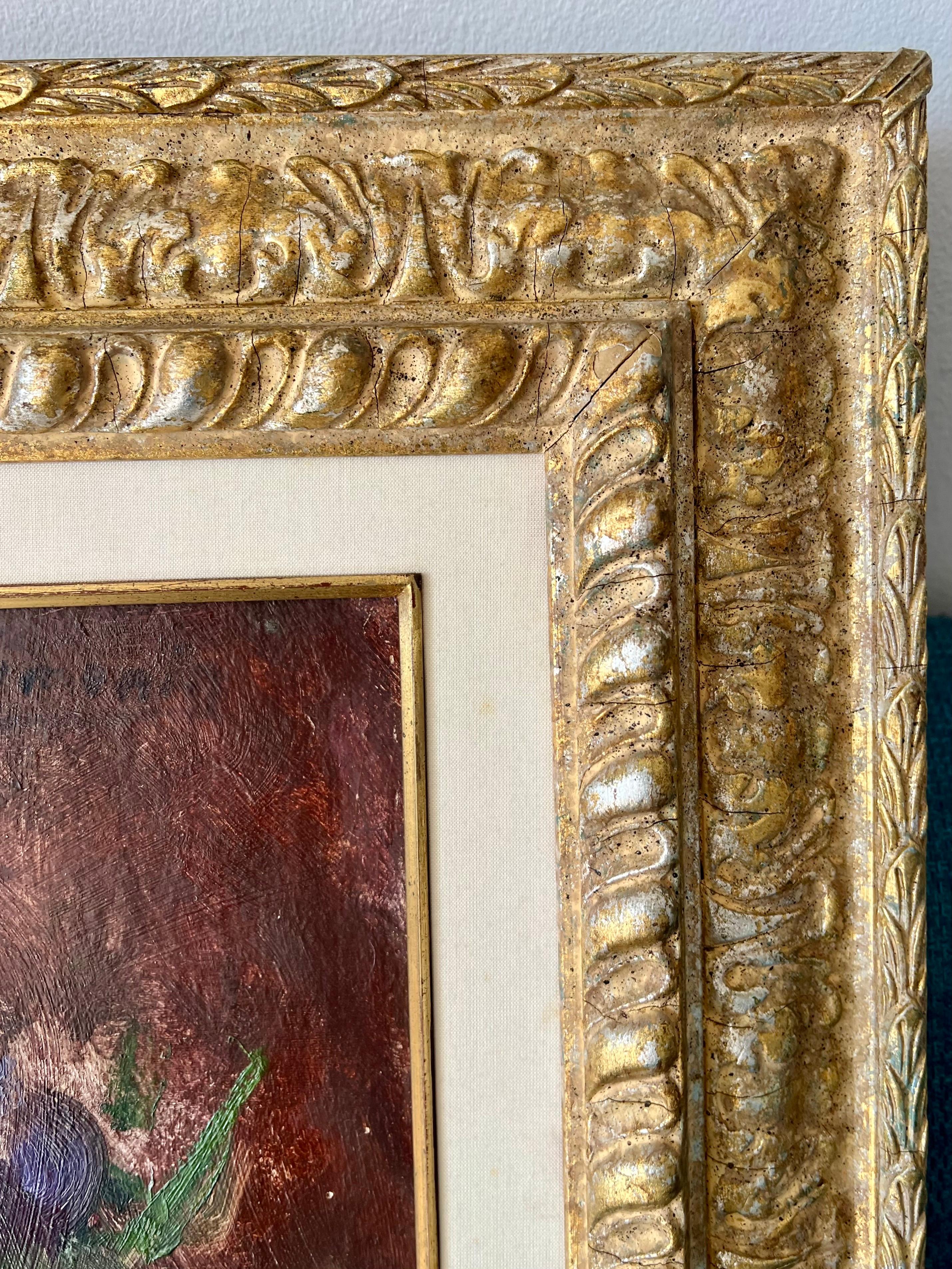 Pintura al óleo belga postimpresionista de flores Victor Simonin Maestro fauvista en venta 7