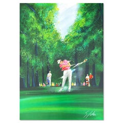 Used "French Open" hand signed limited edition lithograph