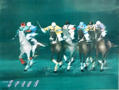 Original Poster by Victor Spahn - Polo Players c1985