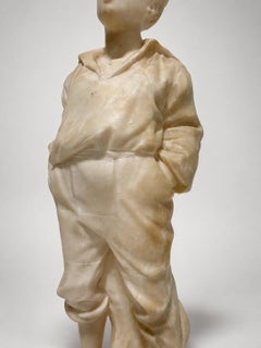 Victor Szczeblewski (Polish 1859-1901), "Mousse Siffleur" Marble Sculpture