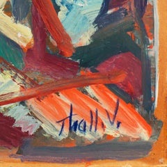 'Abstract in Coral and Ivory', New York School, Whitney Museum, WPA, Action Oil