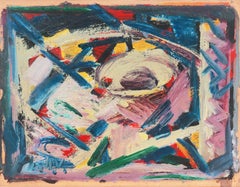 „Abstract in Lila und Blau“, Whitney Museum, New York School, WPA