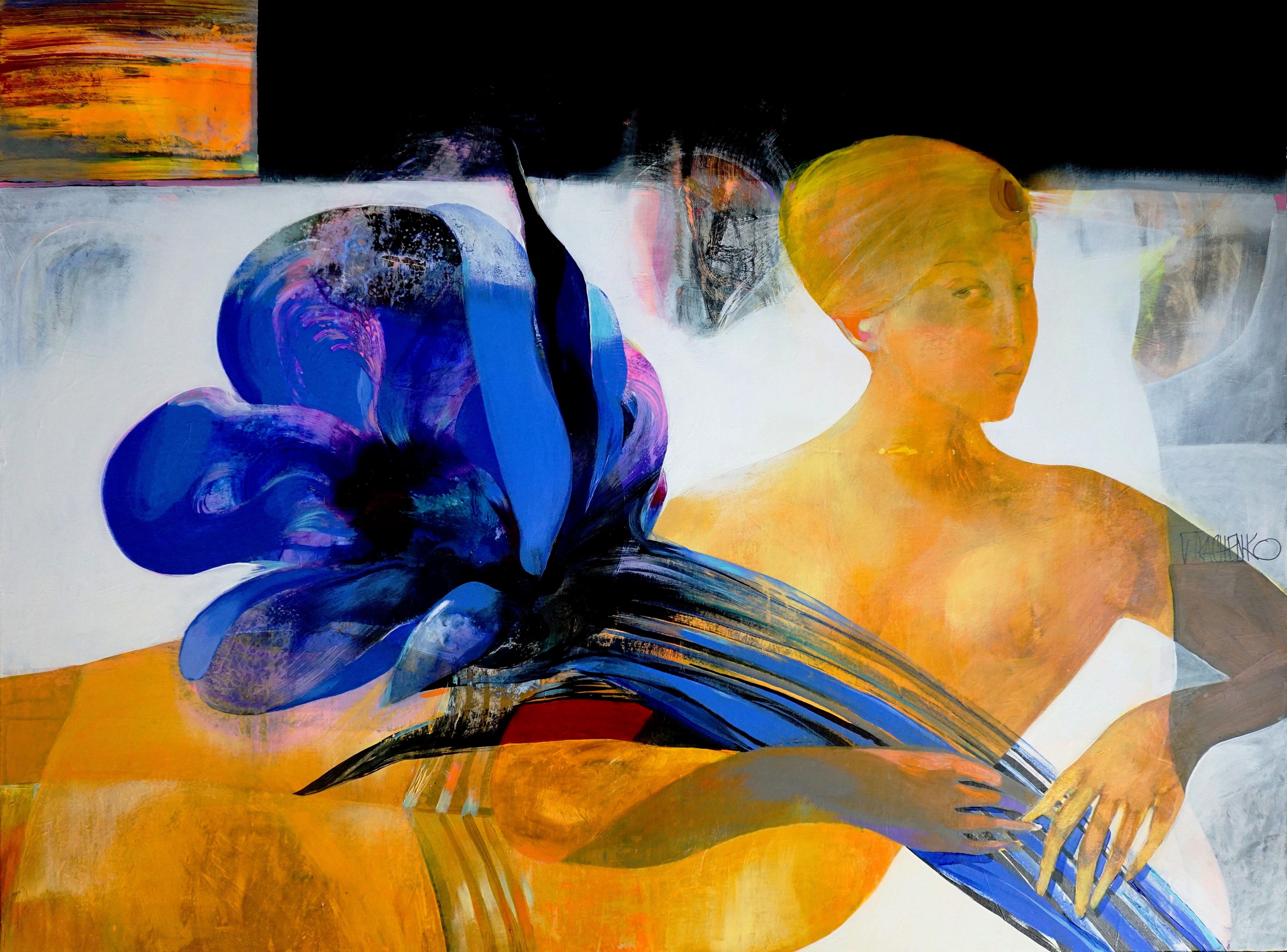 Figurative Painting de Victor Tkachenko - Primavera tardía, Pintura, Acrílico sobre lienzo