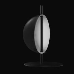 Victor Vaisilev Black Table Lamp 'Superluna' by Oluce
