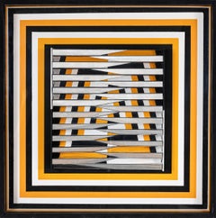 Víctor Valera, Lorca, 1975, Polychromed wood and vinyl, 68 x 68 x 10 cm