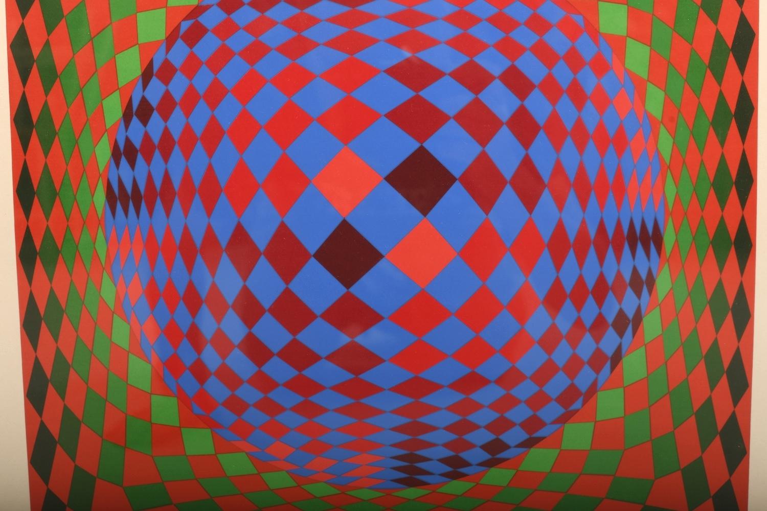 Victor VASARELY (1906-1997) Siebdruck FV 18/40 1970er Jahre (20. Jahrhundert) im Angebot