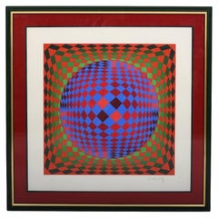 Victor VASARELY (1906-1997) Serigrafía FV 18/40 Años 70