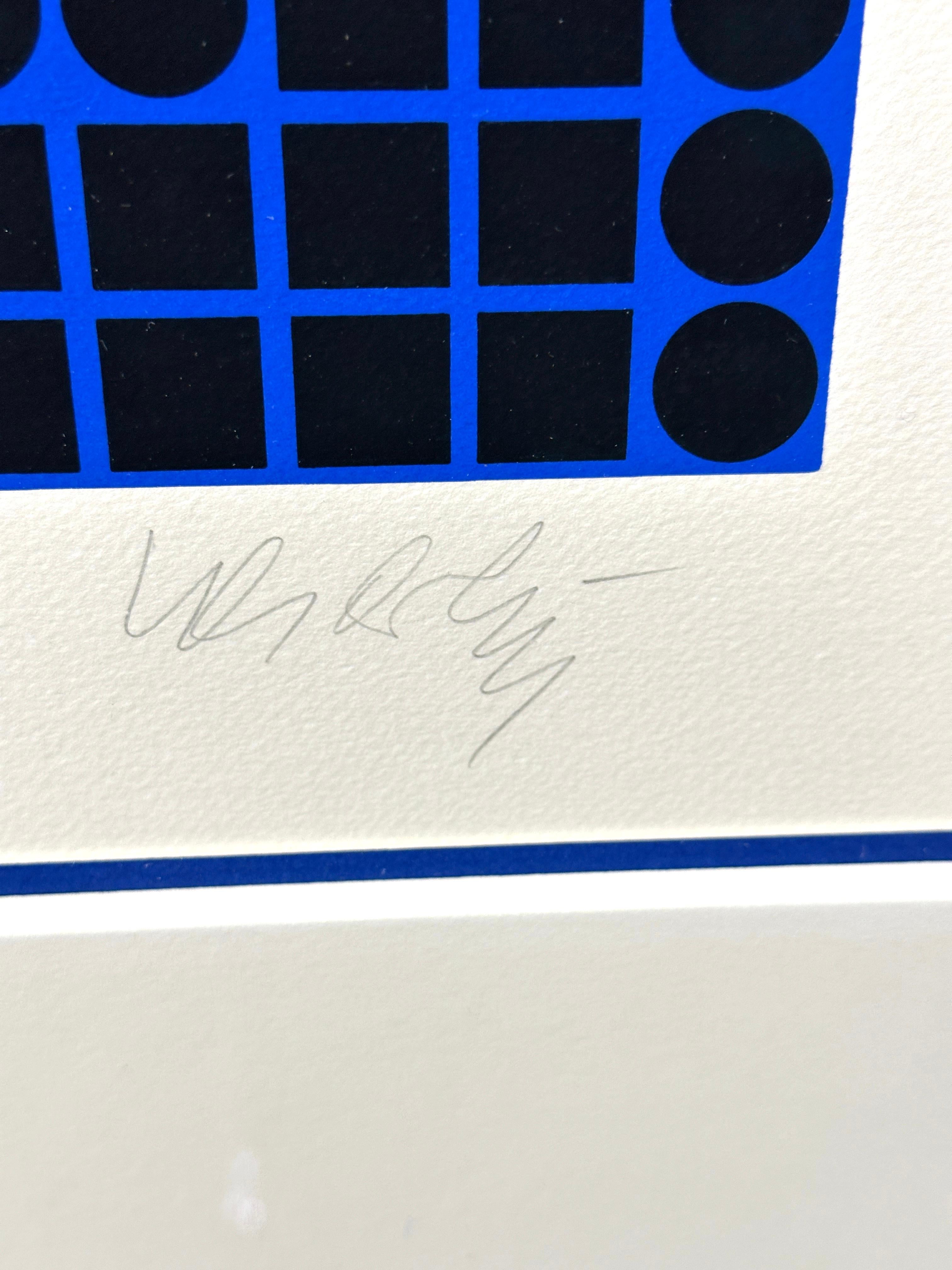 Victor Vasarely 1970’s Screenprint Silkscreen Sphere and Cube Signed & Numbered 4