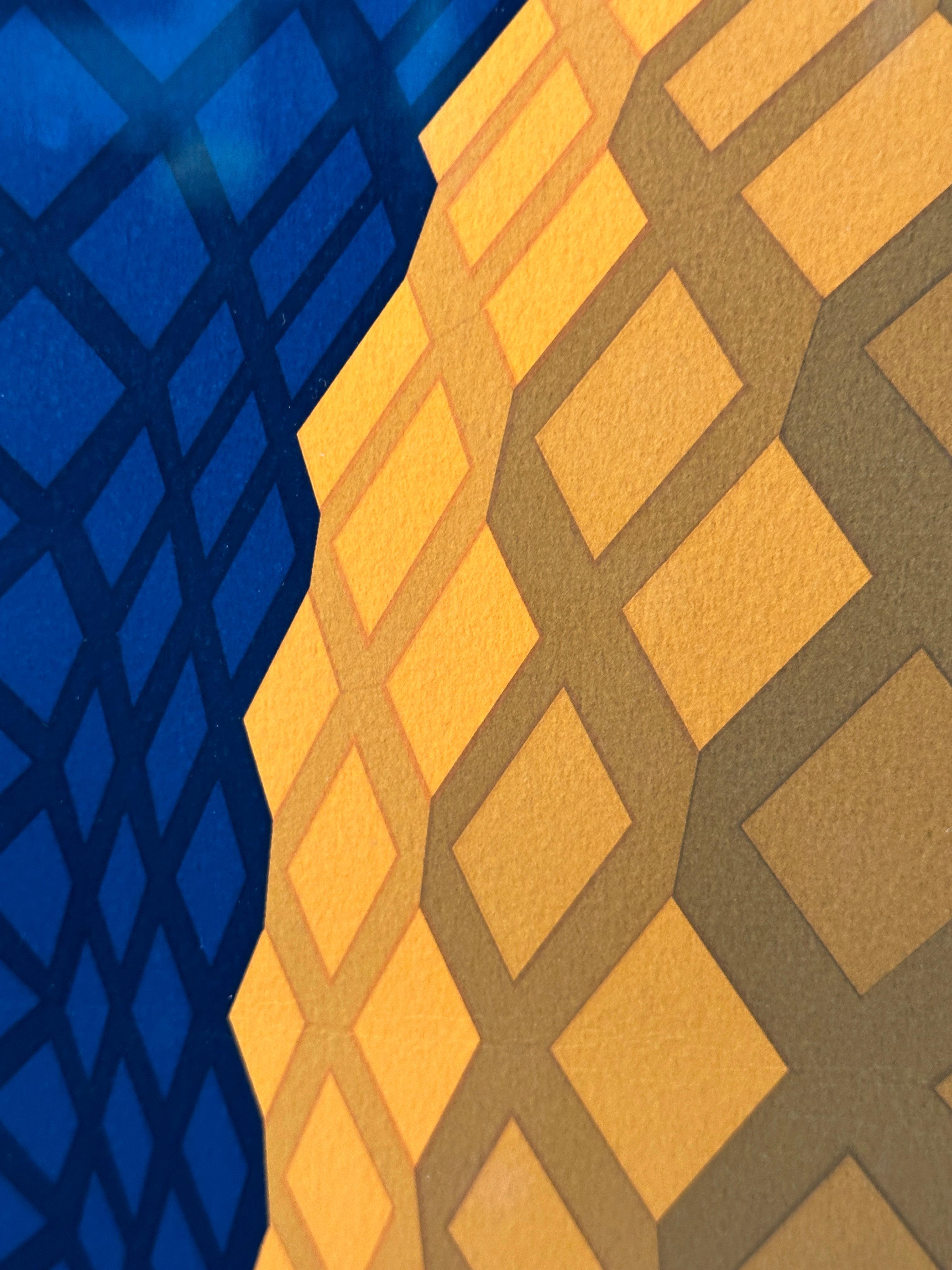 Victor Vasarely 1976 Koskota Siebdruck Signiert und nummeriert im Angebot 4