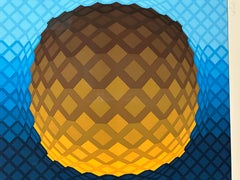 Victor Vasarely 1976 “Koskota” Silkscreen Screenprint Signed and Numbered