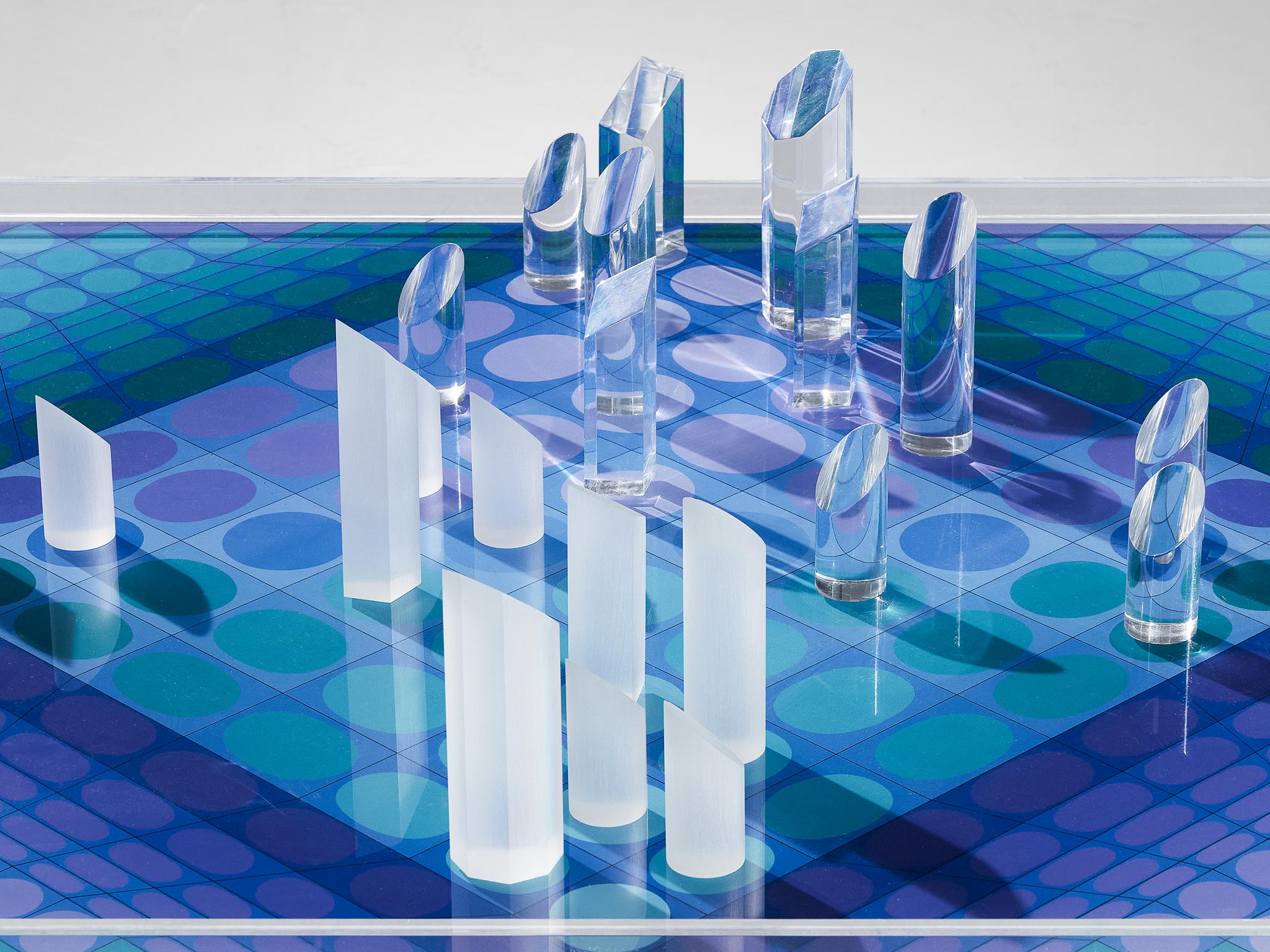 Victor Vasarely Artistic Chess Set  For Sale 6