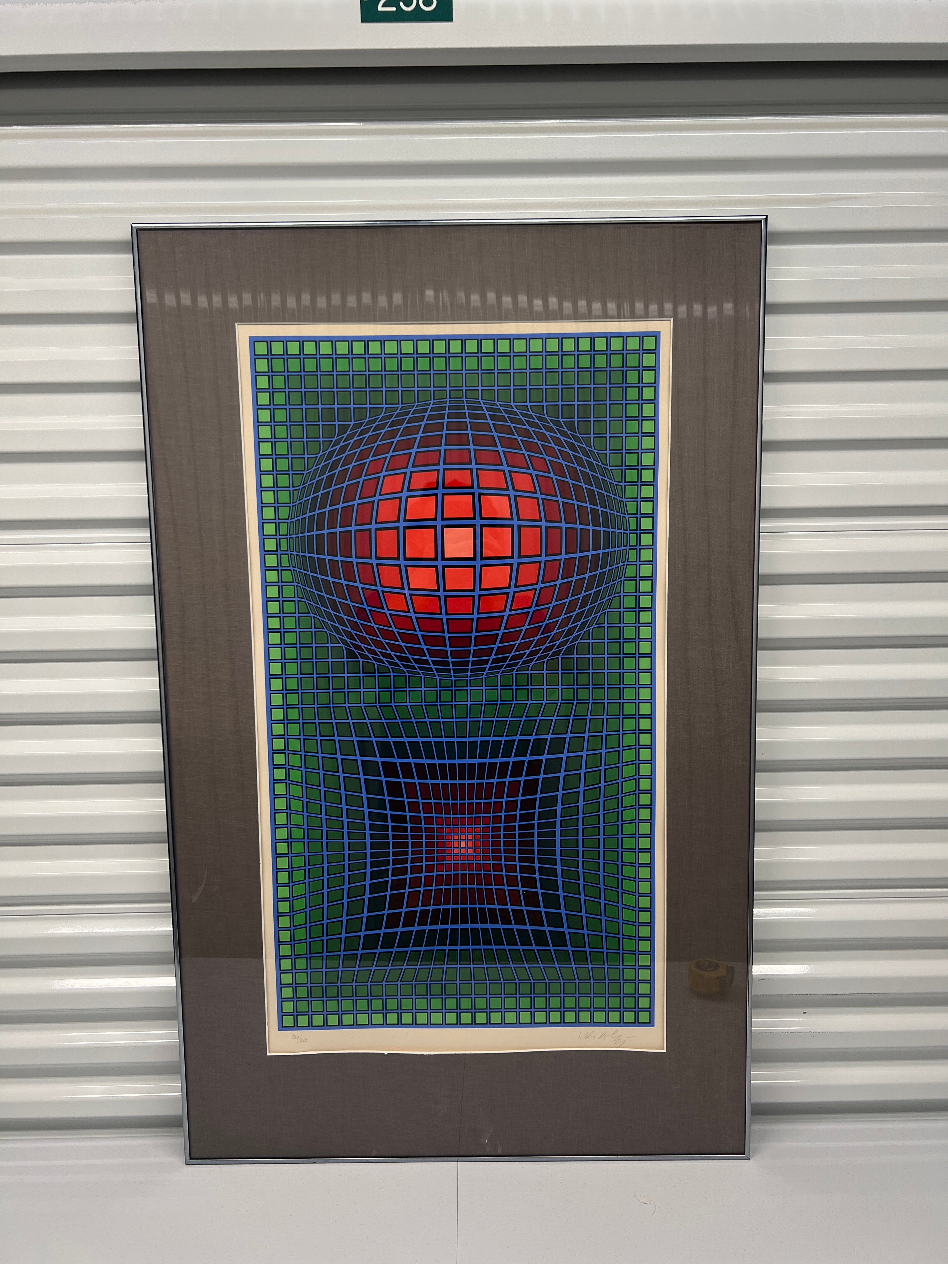 Victor Vasarely (Hungarian / French, 1906-1997), circa 1980. 