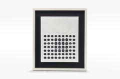 Victor Vasarely Framed Porcelain Wall Sculpture for Rosenthal 1964