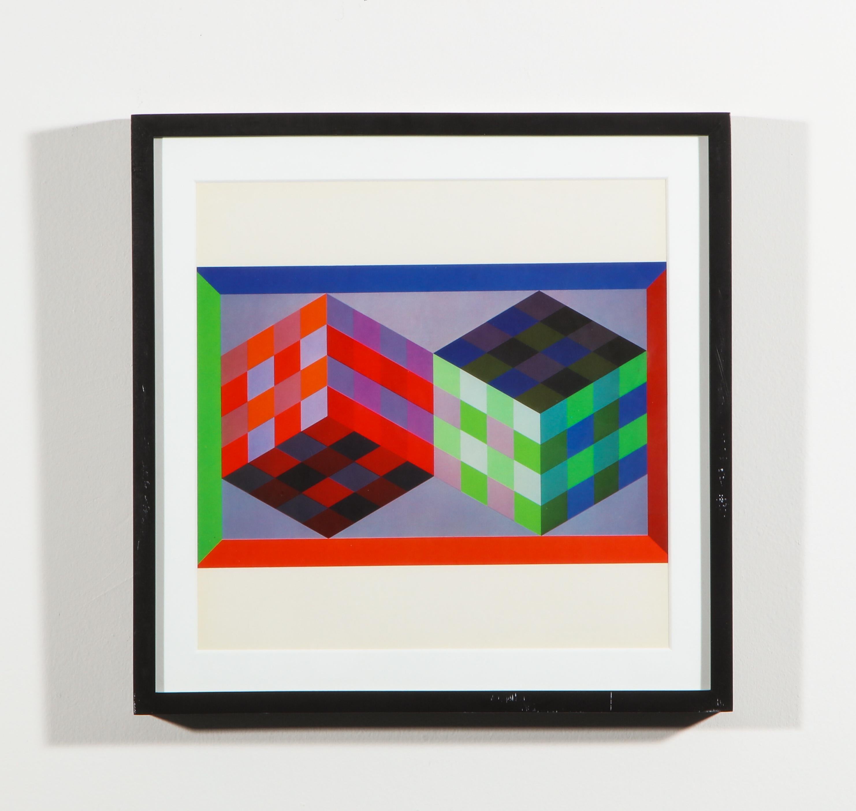 Série d'impressions de Victor Vasarely Gestalt par les Éditions du Griffon, Suisse, 1971 1