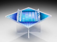 Victor Vasarely Limited Edition Chess Set in Plexiglass