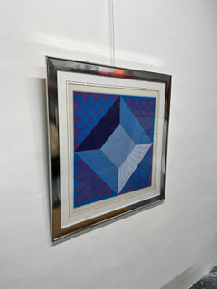 Victor Vasarely Limited Edition Op Art Lithograph, Signed and Numbered