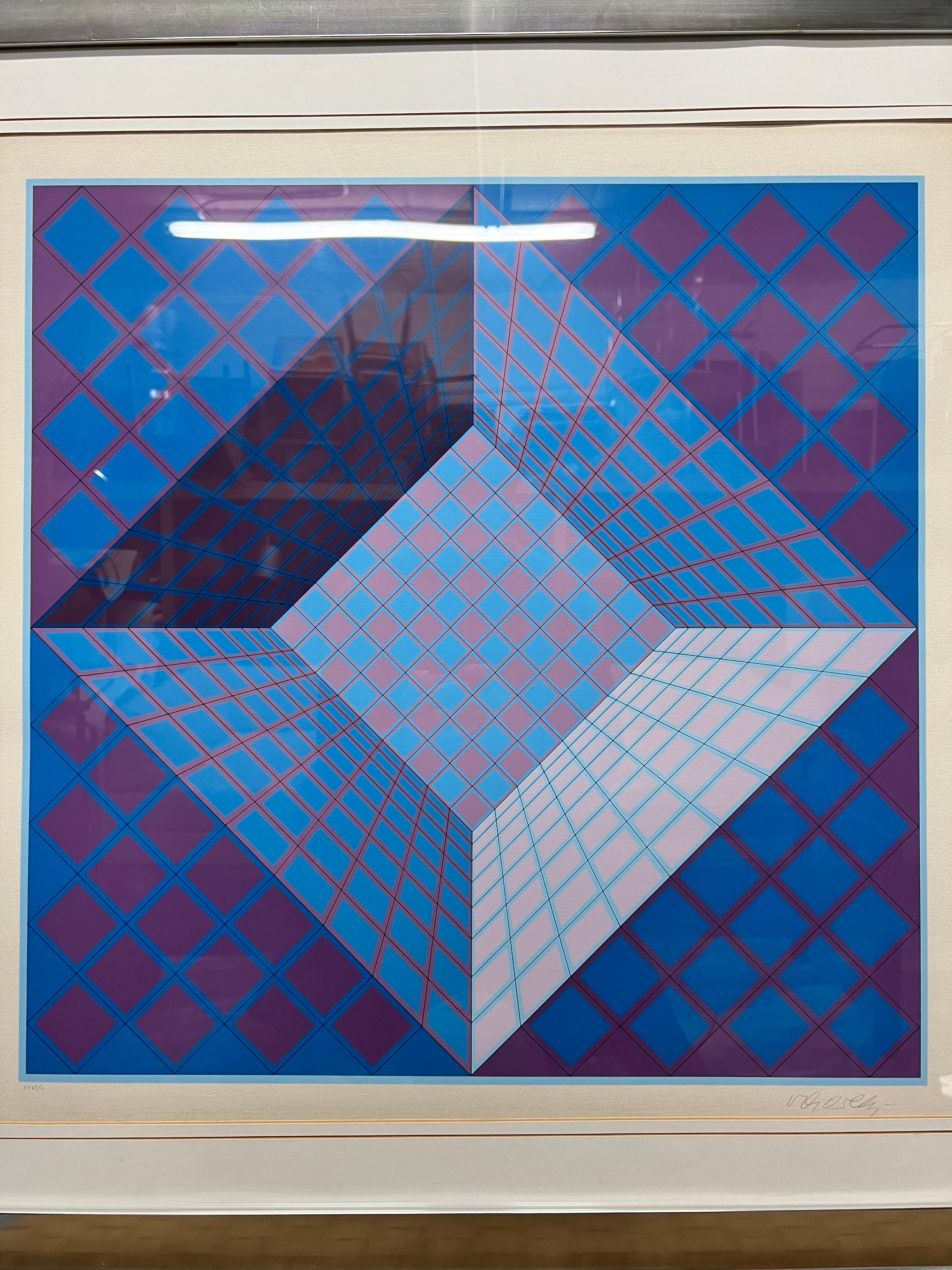 Victor Vasarely Litografía Op Art de edición limitada, firmada y numerada Estadounidense en venta