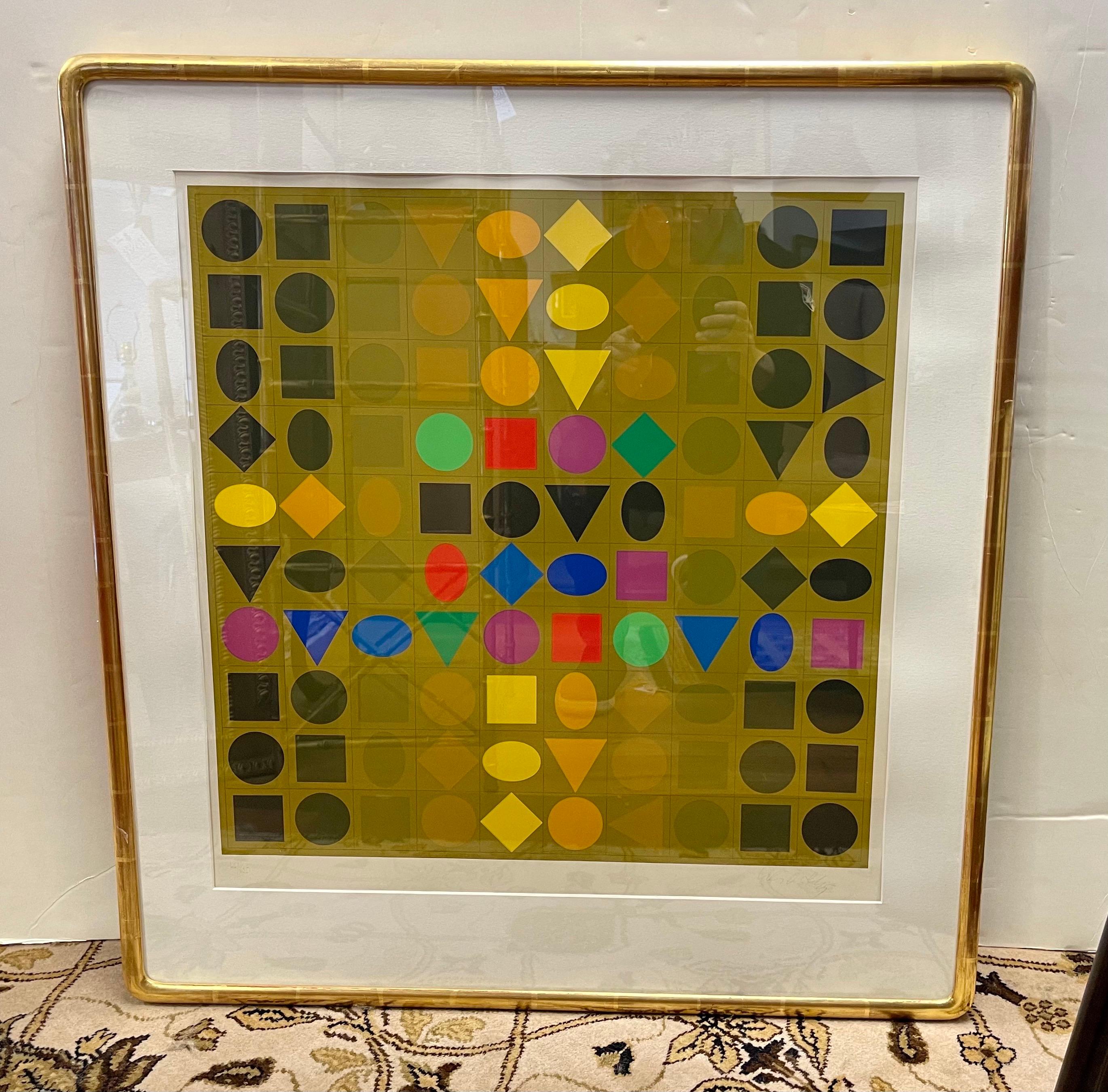 Victor Vasarely Limited Edition Signed Serigraph In Good Condition In West Hartford, CT