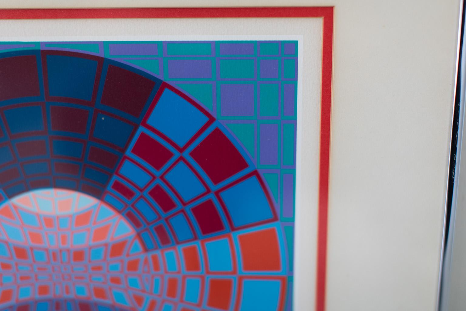 vasarely signed lithograph