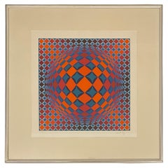 Lithographie Vasarely, limitierte Auflage von 9/25