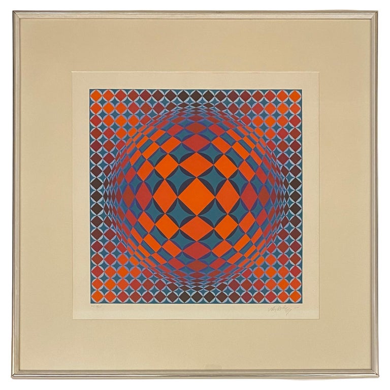Lithographie de Victor Vasarely, dition limite 9/25 En vente sur 1stDibs