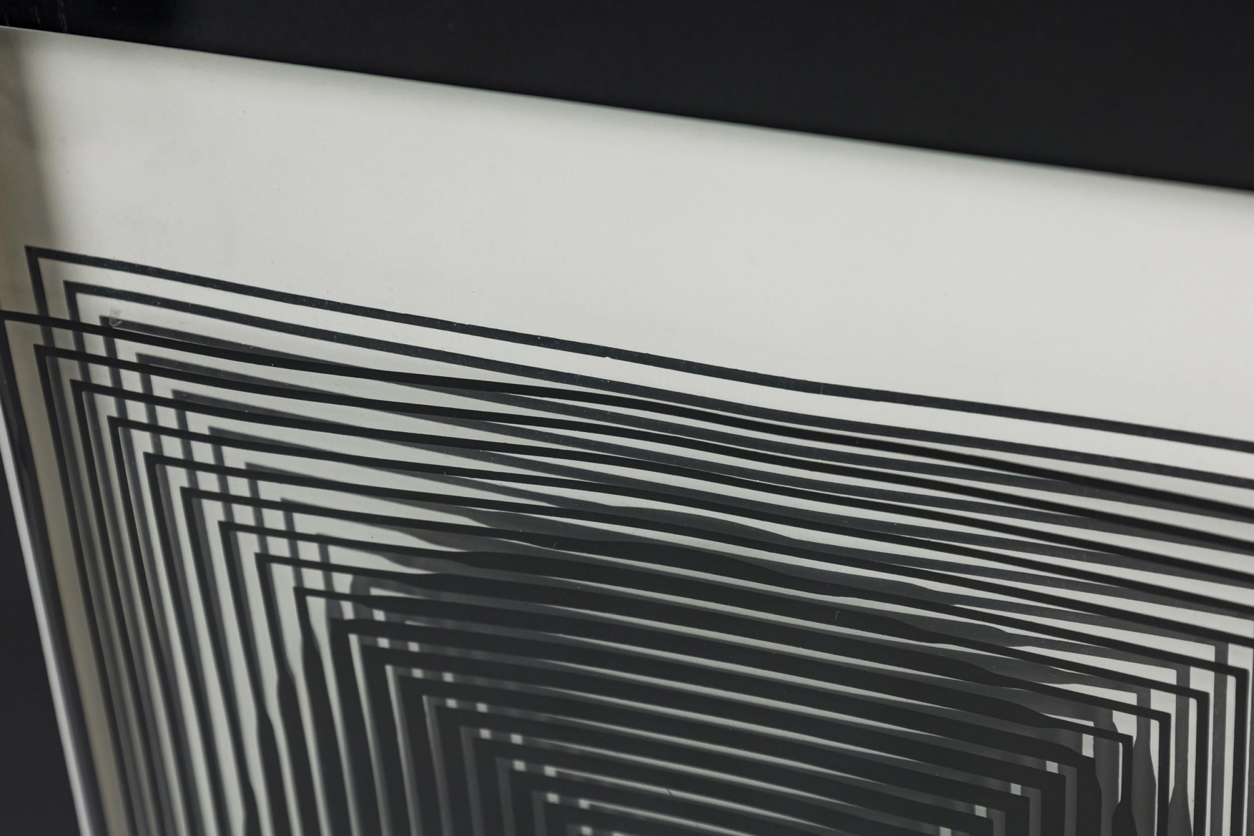 Victor Vasarely Ungarisch-französische OP-Kunst der Jahrhundertmitte, Lentikular-Serigrafie (Kunststoff) im Angebot