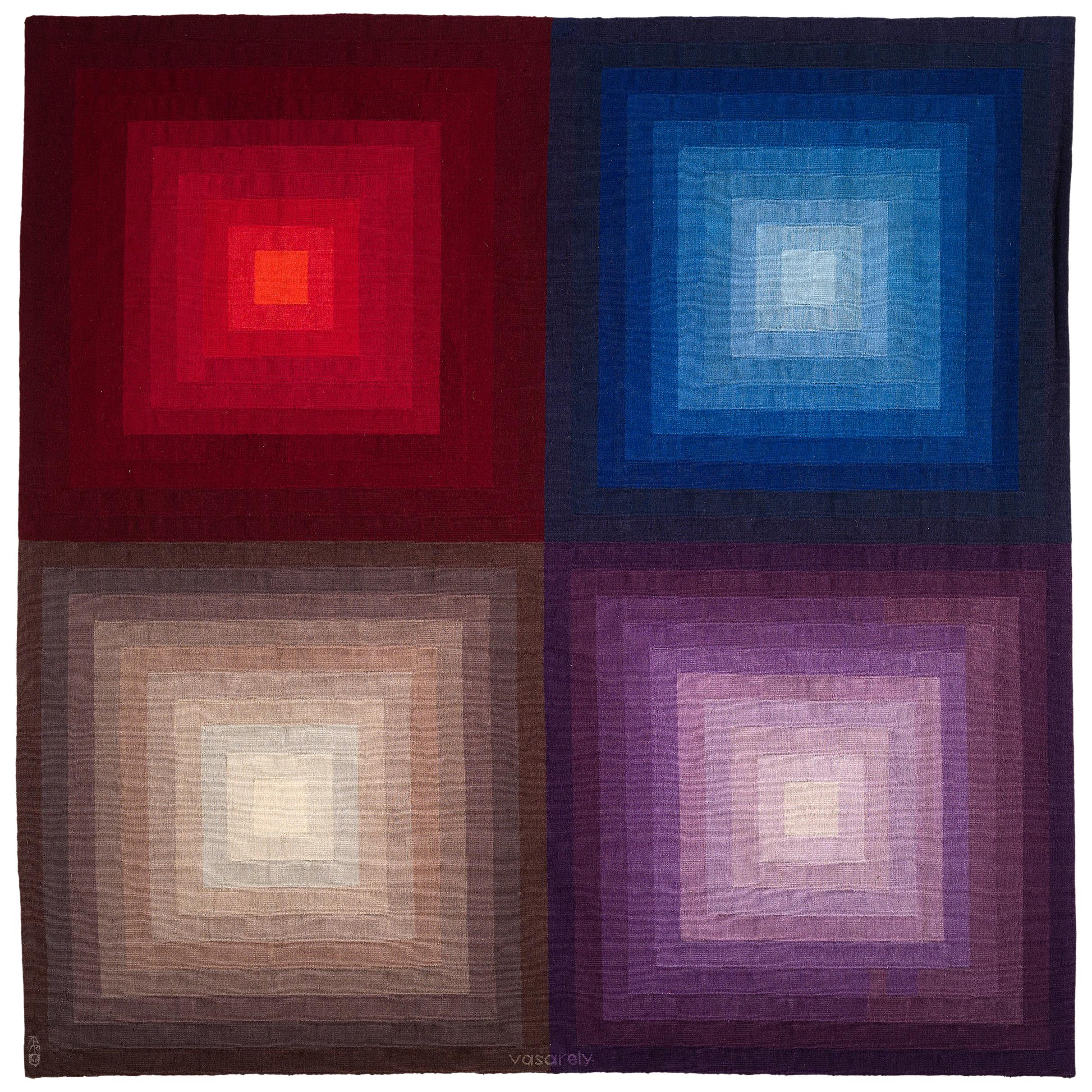 Victor Vasarely Midcentury Tapestry "Acturus II" For Sale