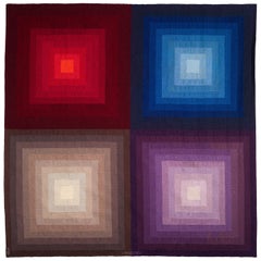 Vintage Victor Vasarely Midcentury Tapestry "Acturus II"