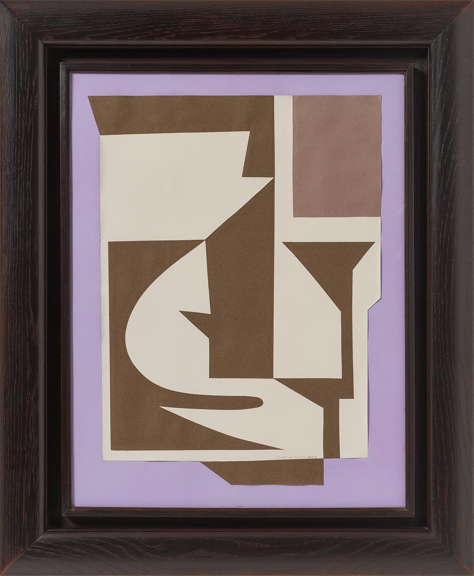 Malyva  " Collage Op Art " - Mixed Media Art di Victor Vasarely