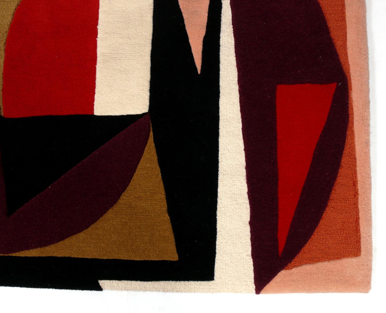 Mid-Century Modern Victor Vasarely Modernist Tapestry, circa 1950s