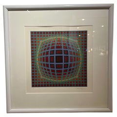 Victor Vasarely Op-Art Litho Signed and Numbered 295/300 Vega Series