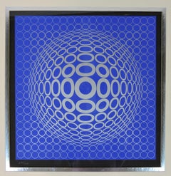 Victor Vasarely Op Art Tuz Serigrafia firmata e numerata