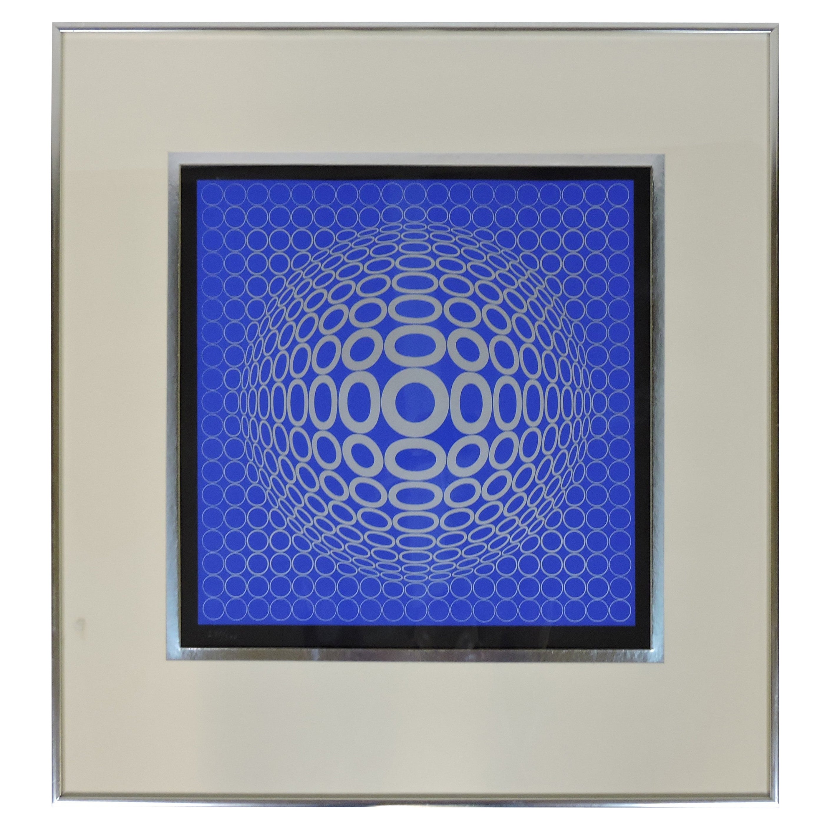 Victor Vasarely Op Art Tuz Signierter und nummerierter Siebdruck
