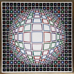 Bianco, dipinto Op Art di Victor Vasarely