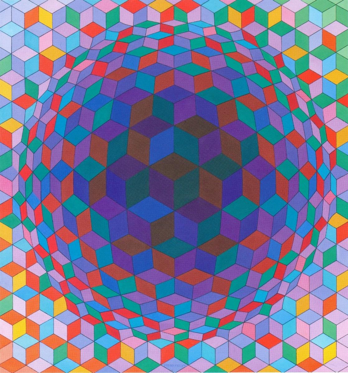 Cheyt-E - Painting by Victor Vasarely