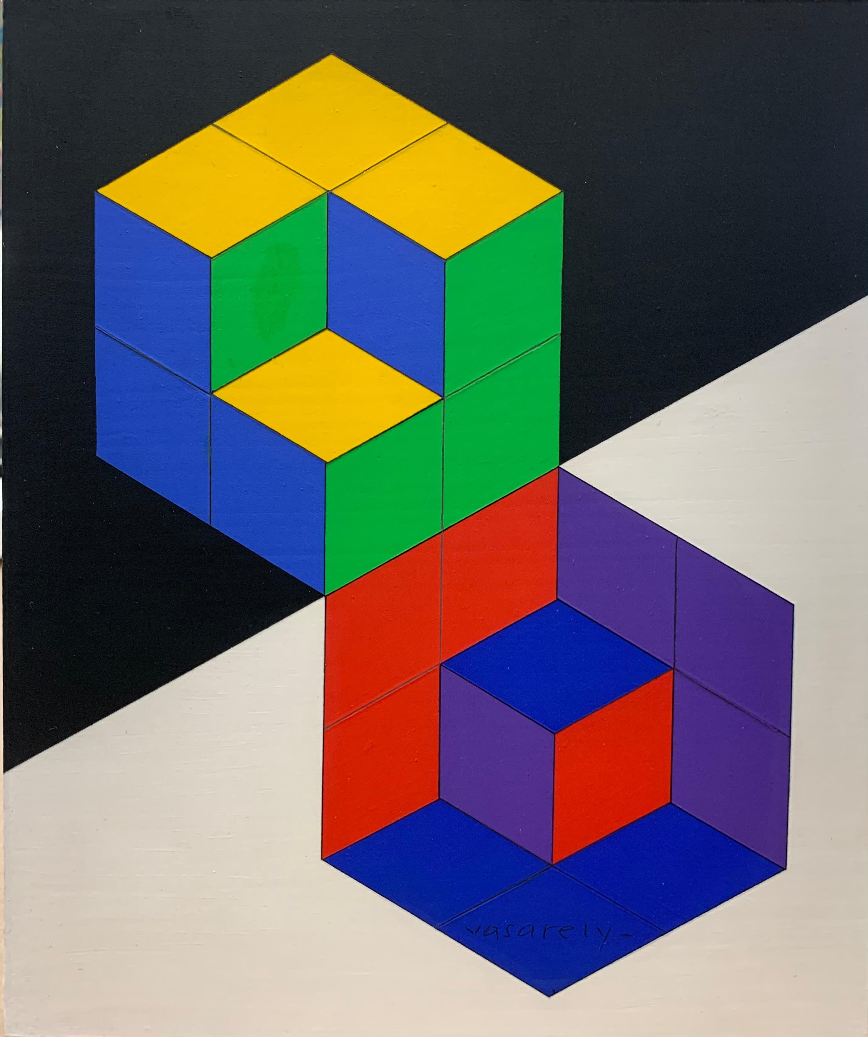 Hatsoeg-5 - Painting by Victor Vasarely